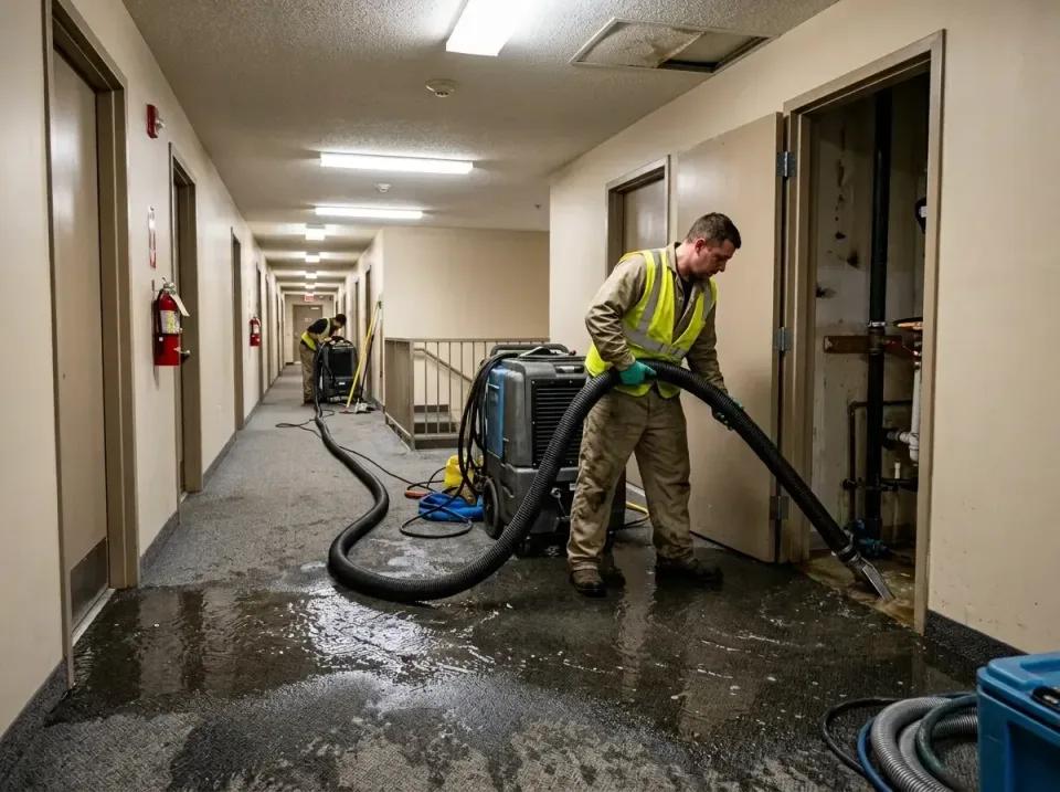 multi-unit-apartment-hallway-f-005 — frequently asked questions, Emergency Burst Pipe Water Extraction & Removal in Wolf Tra…